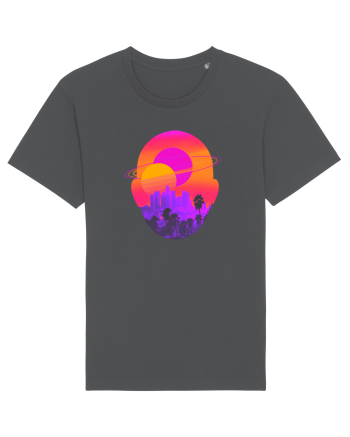Retro Vapor Wave Man Anthracite