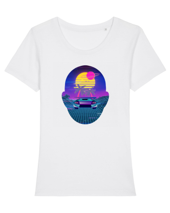 Retro Vapor Wave Man White