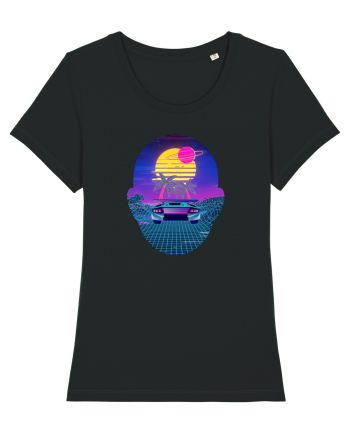 Retro Vapor Wave Man Black