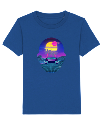 Retro Vapor Wave Man Majorelle Blue