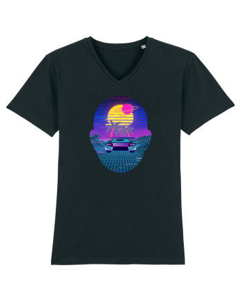 Retro Vapor Wave Man Black
