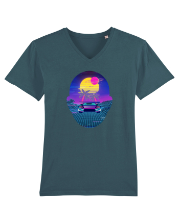Retro Vapor Wave Man Stargazer