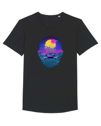 Retro Vapor Wave Man Black