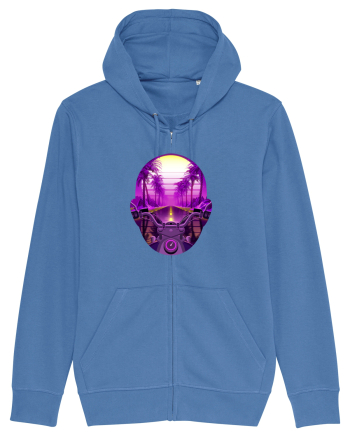 Retro Vapor Wave Man Bright Blue