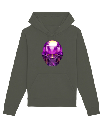 Retro Vapor Wave Man Khaki