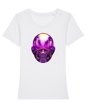 Retro Vapor Wave Man White
