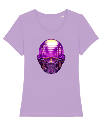 Retro Vapor Wave Man Lavender Dawn