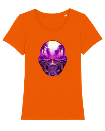 Retro Vapor Wave Man Bright Orange