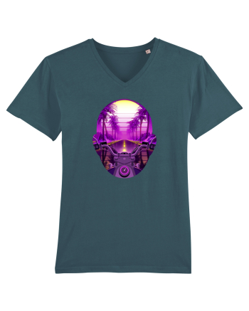 Retro Vapor Wave Man Stargazer