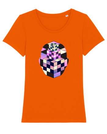 Retro Vapor Wave Man Bright Orange