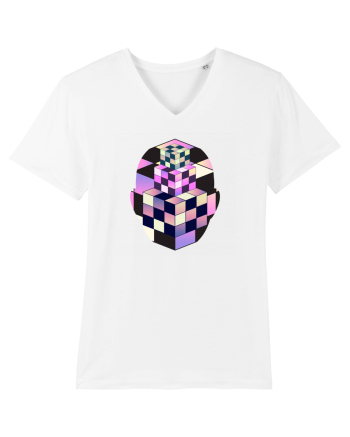 Retro Vapor Wave Man White