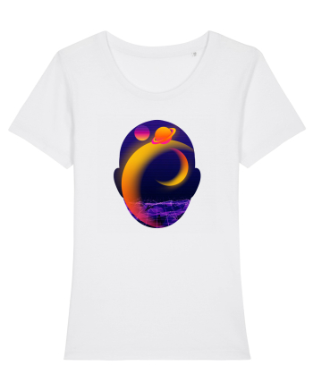 Retro Vapor Wave Man White