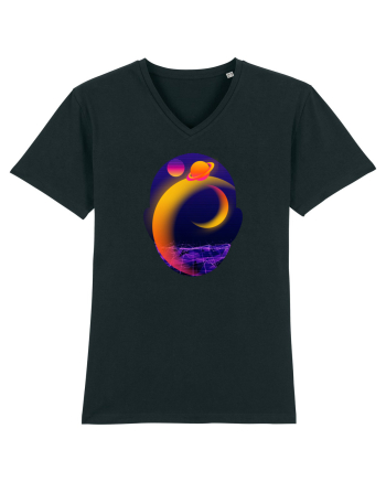 Retro Vapor Wave Man Black