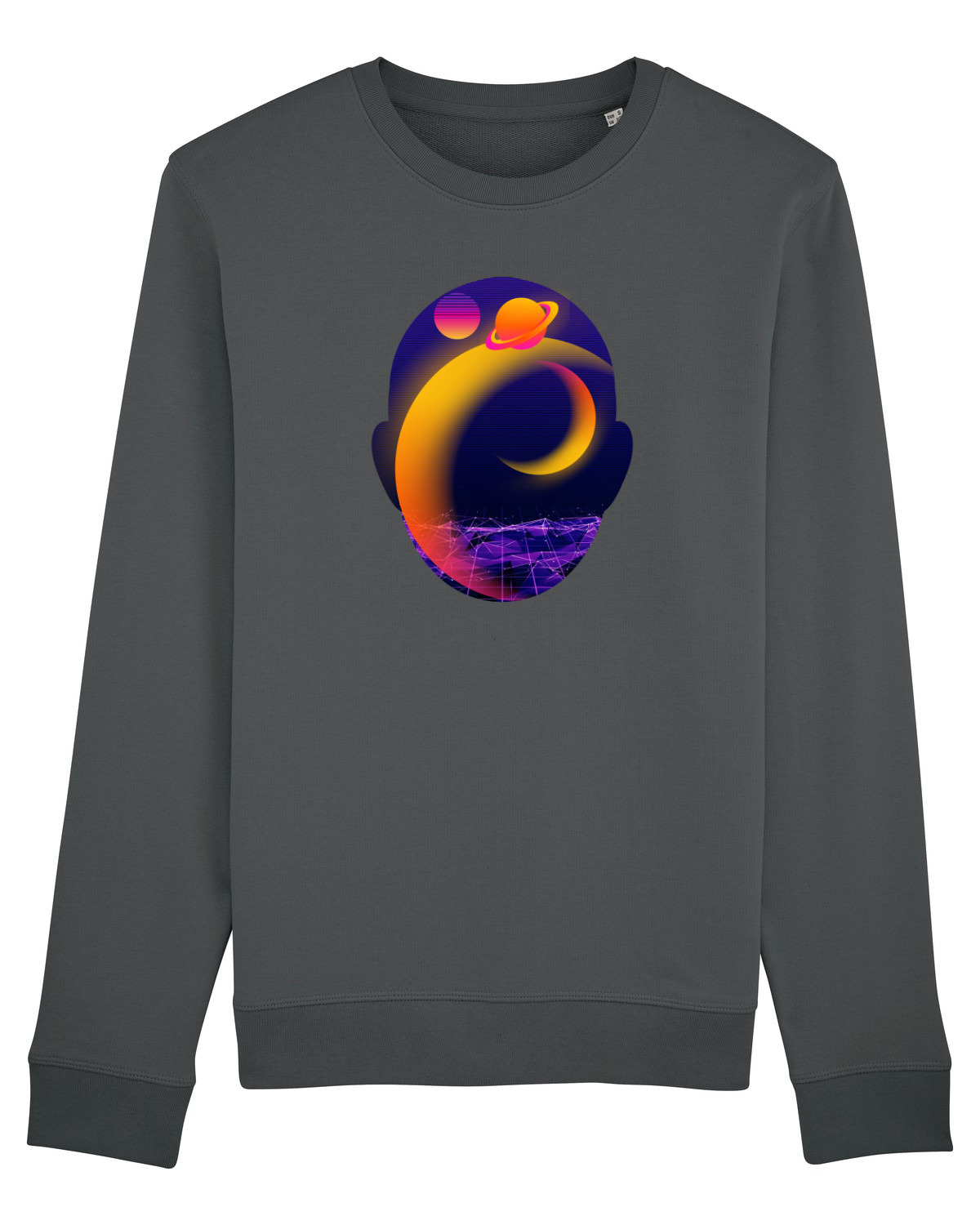 Bluză mânecă lungă Unisex Rise Anthracite