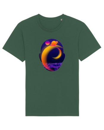 Retro Vapor Wave Man Bottle Green