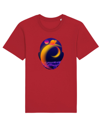 Retro Vapor Wave Man Red