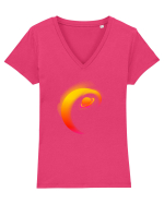Retro Vapor Wave Man Tricou mânecă scurtă guler V Damă Evoker
