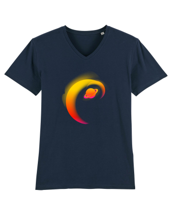 Retro Vapor Wave Man French Navy