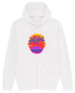 Retro Vapor Wave Man Hanorac cu fermoar Unisex Connector