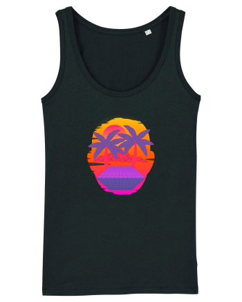 Retro Vapor Wave Man Black