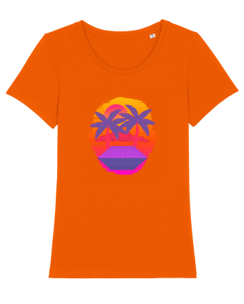 Retro Vapor Wave Man Bright Orange