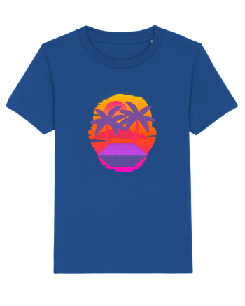 Retro Vapor Wave Man Majorelle Blue
