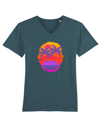 Retro Vapor Wave Man Stargazer