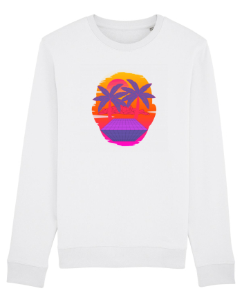 Retro Vapor Wave Man White