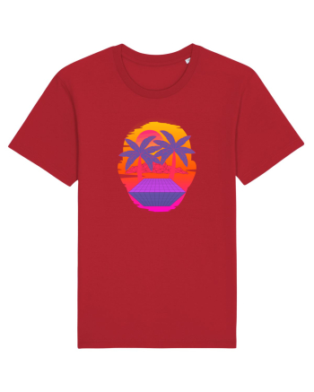 Retro Vapor Wave Man Red