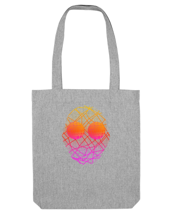 Retro Vapor Wave Man Heather Grey