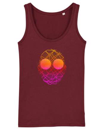 Retro Vapor Wave Man Burgundy