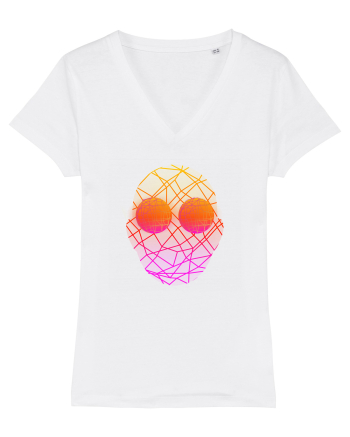 Retro Vapor Wave Man White