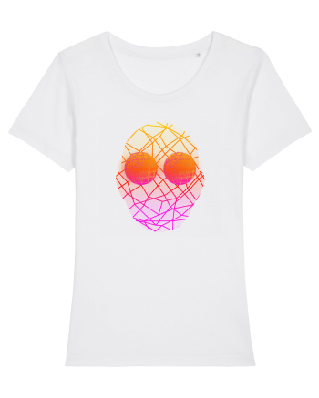 Retro Vapor Wave Man White
