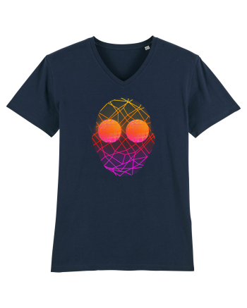 Retro Vapor Wave Man French Navy