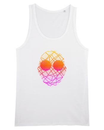 Retro Vapor Wave Man White