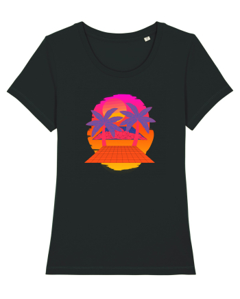 Retro Vapor Wave Man Black