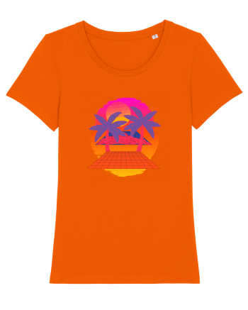 Retro Vapor Wave Man Bright Orange