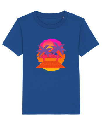 Retro Vapor Wave Man Majorelle Blue