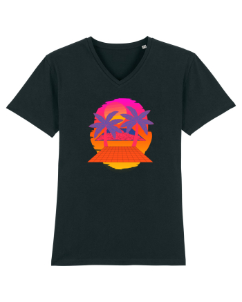 Retro Vapor Wave Man Black