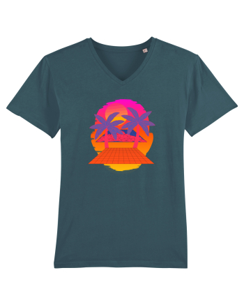 Retro Vapor Wave Man Stargazer