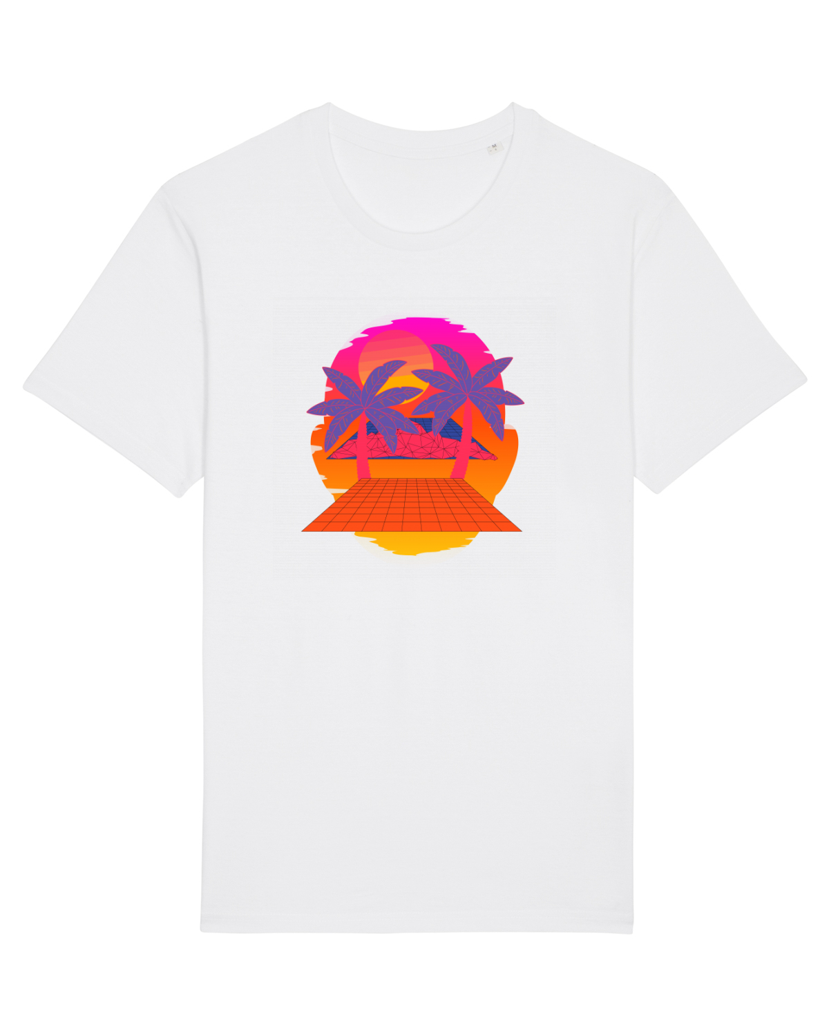 Tricou mânecă scurtă Unisex Rocker White