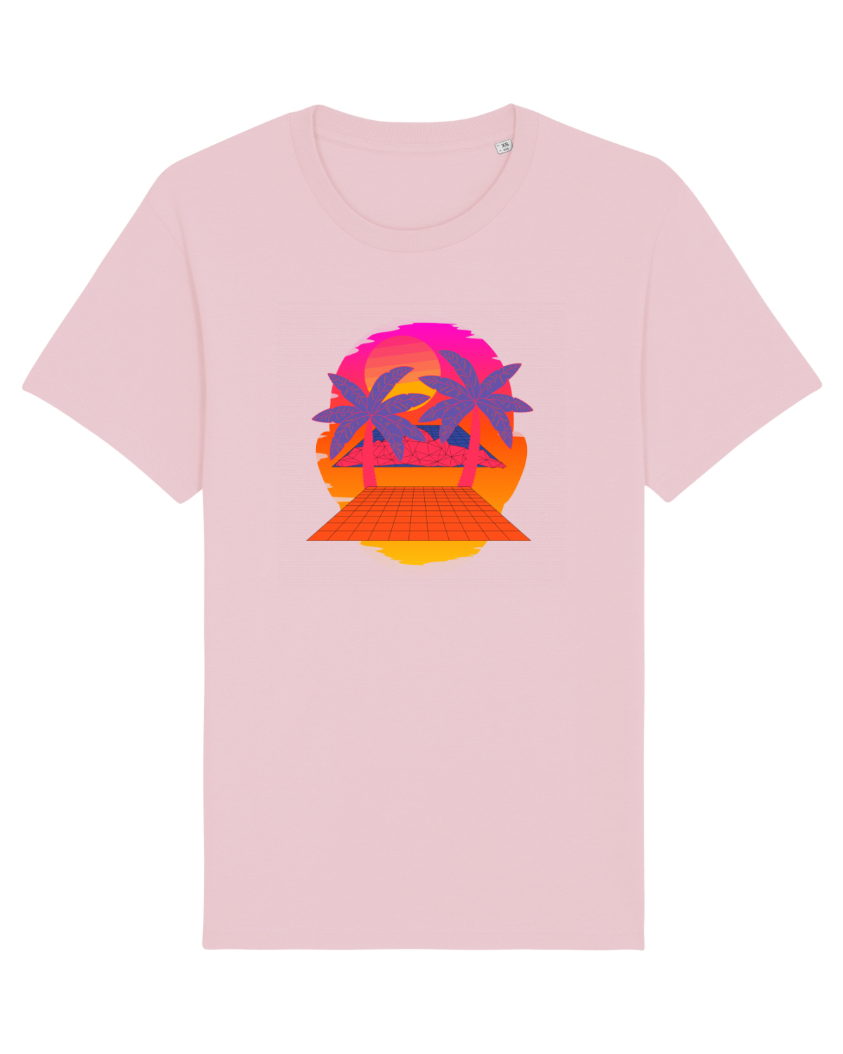 Tricou mânecă scurtă Unisex Rocker Cotton Pink