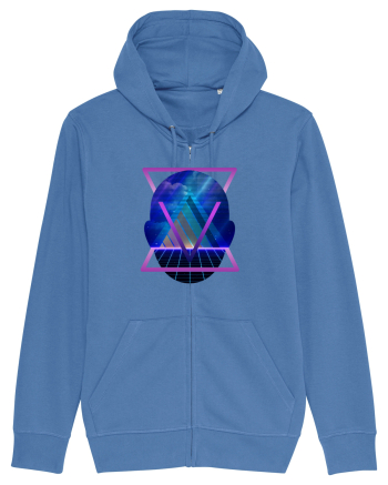 Retro Vapor Wave Man Bright Blue