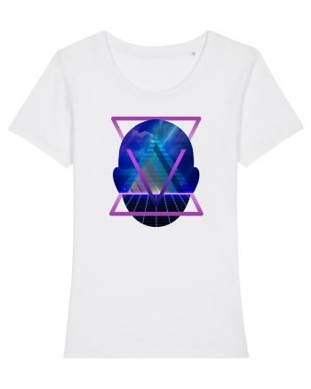 Retro Vapor Wave Man White