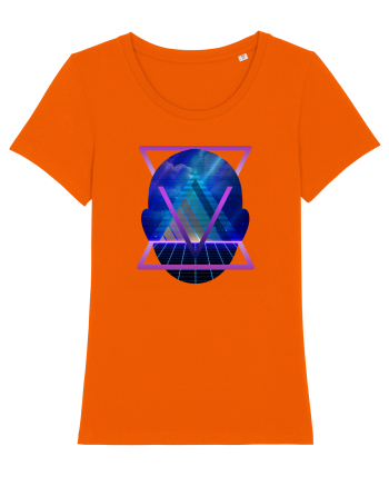 Retro Vapor Wave Man Bright Orange