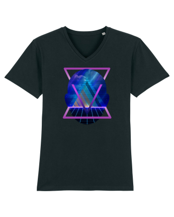 Retro Vapor Wave Man Black