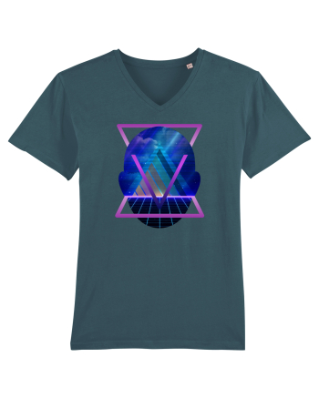 Retro Vapor Wave Man Stargazer