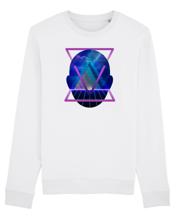 Retro Vapor Wave Man White