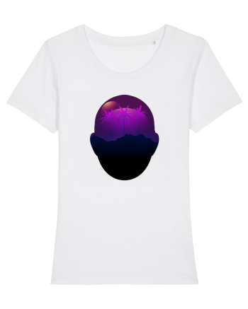 Retro Vapor Wave Man White