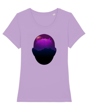 Retro Vapor Wave Man Lavender Dawn